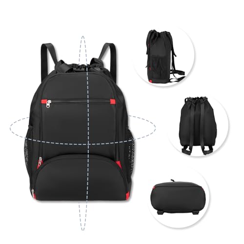 Drawstring Backpack with Shoes Compartment L4455