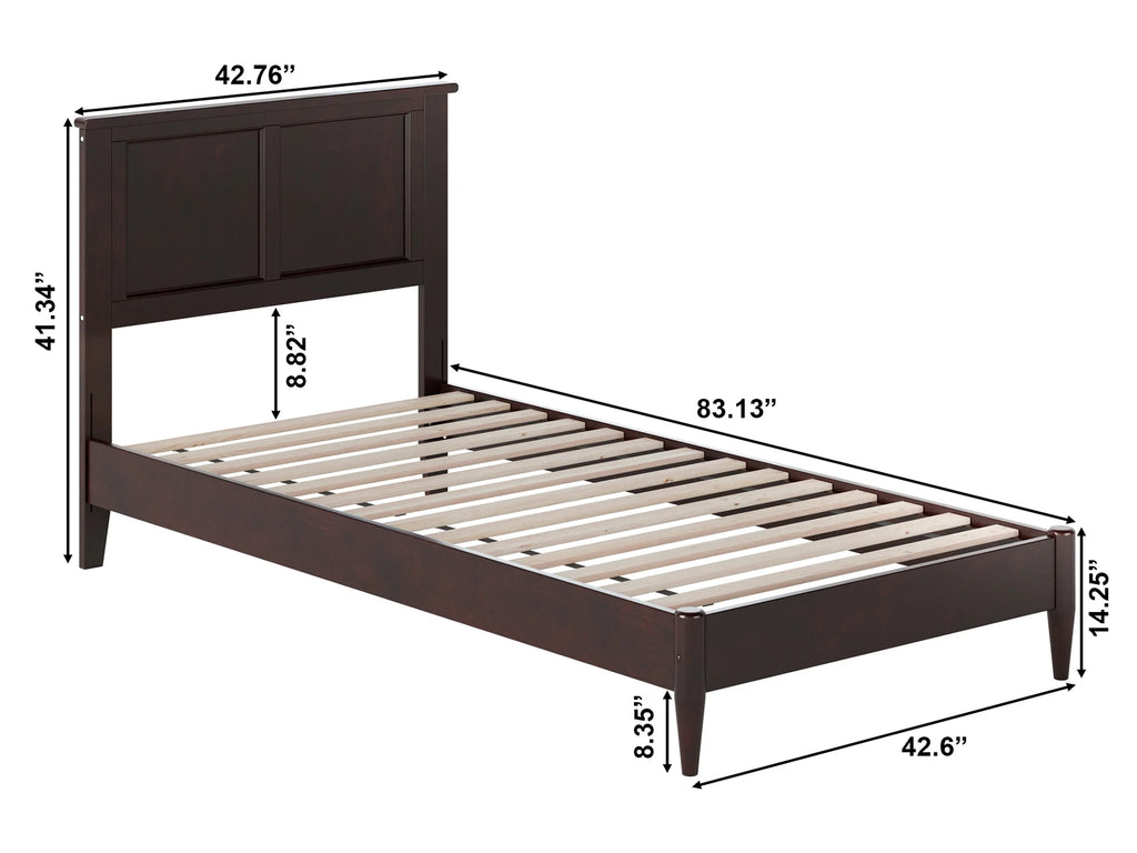 Twin XL Solid Wood Low Profile Platform Bed C779