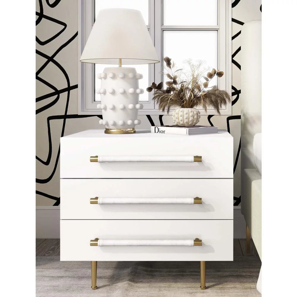 White Nightstand L6103