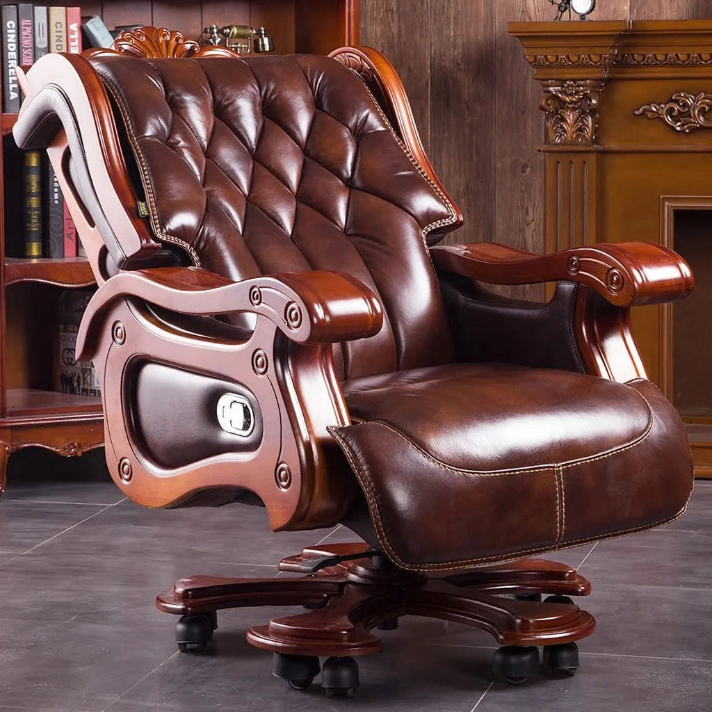 Foldable Swivel Leather Lounge Recliner X4176