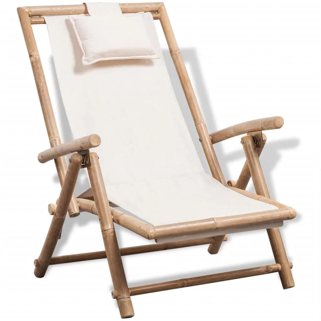 Foldable Recliner Chair with Armrest and Pillow G3610