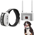 White Wireless Dog Fence System with Waterproof Rechargeable Collar Receiver A314003