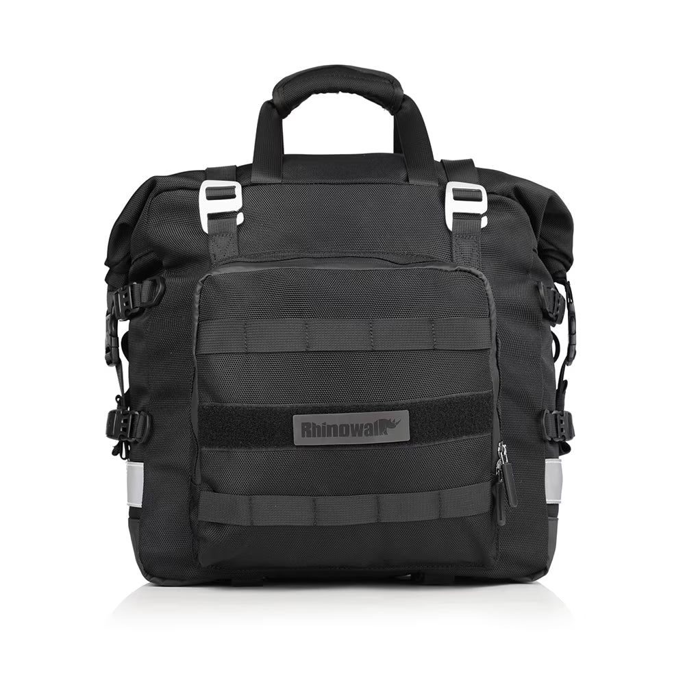 Polyester Motorcycle Side Saddle Bag 20L with Removable Waterproof Inner Bag Q59180