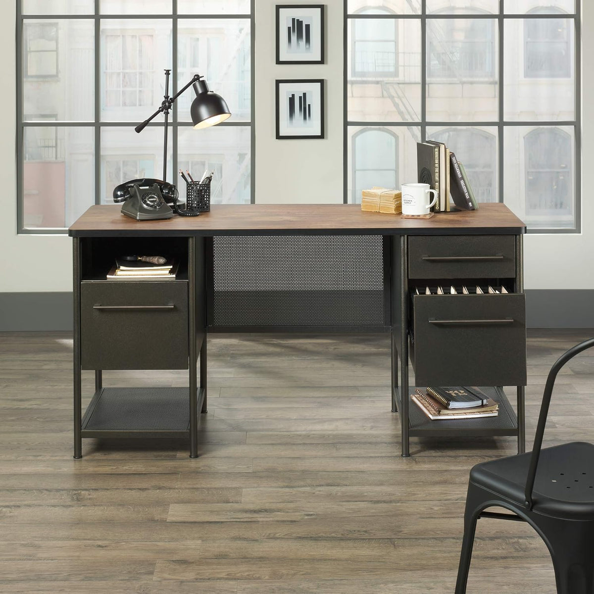 Black Executive Desk X969383
