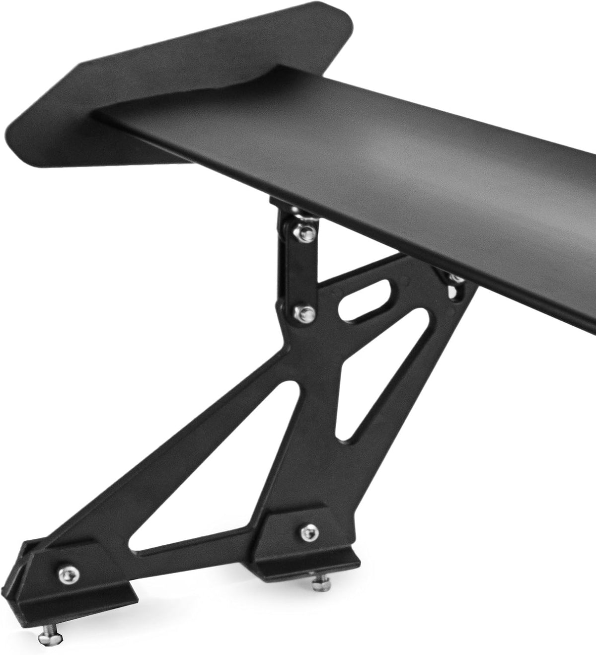 Wing Spoiler 43.3" Single Deck Adjustable Angle Universal Lightweight Aluminum Rear Spoiler Pack of 2 P64751