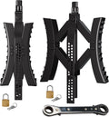 Black Metal Wheel Chock Stabilizer 2 Packs A647217