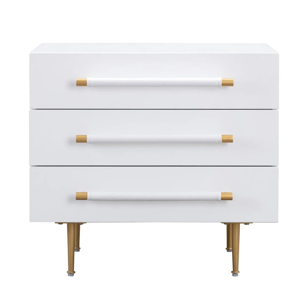 White Nightstand L6103