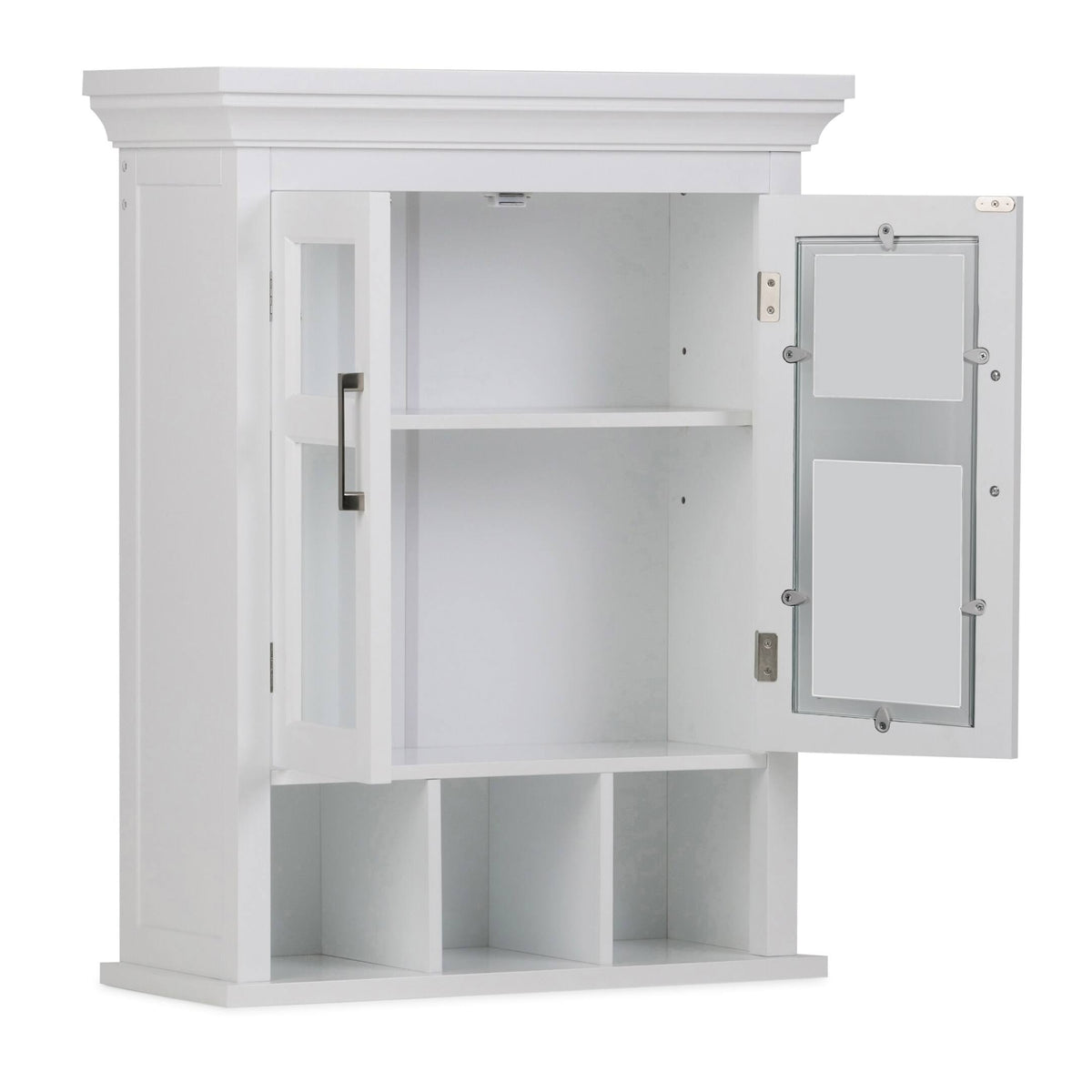 White Two-Door Bathroom Wall Cabinet N564632