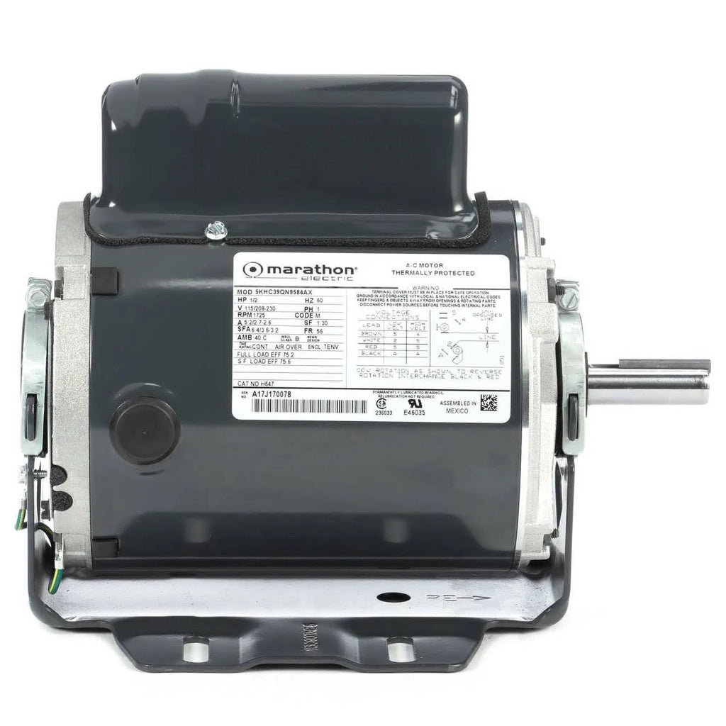 1/2 HP General Purpose Farm Duty Motor, 1 Phase, 1800 RPM Y265
