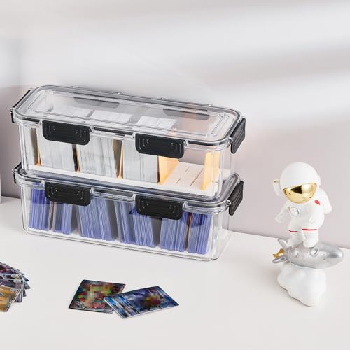 2 Pack Trading Card Storage Box with 5 Dividers R942