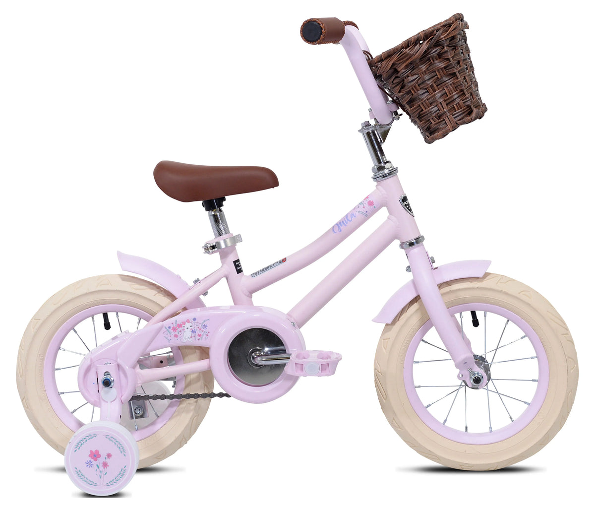 12 in. Pink Girl's Child Bicycle with Front Basket H8128