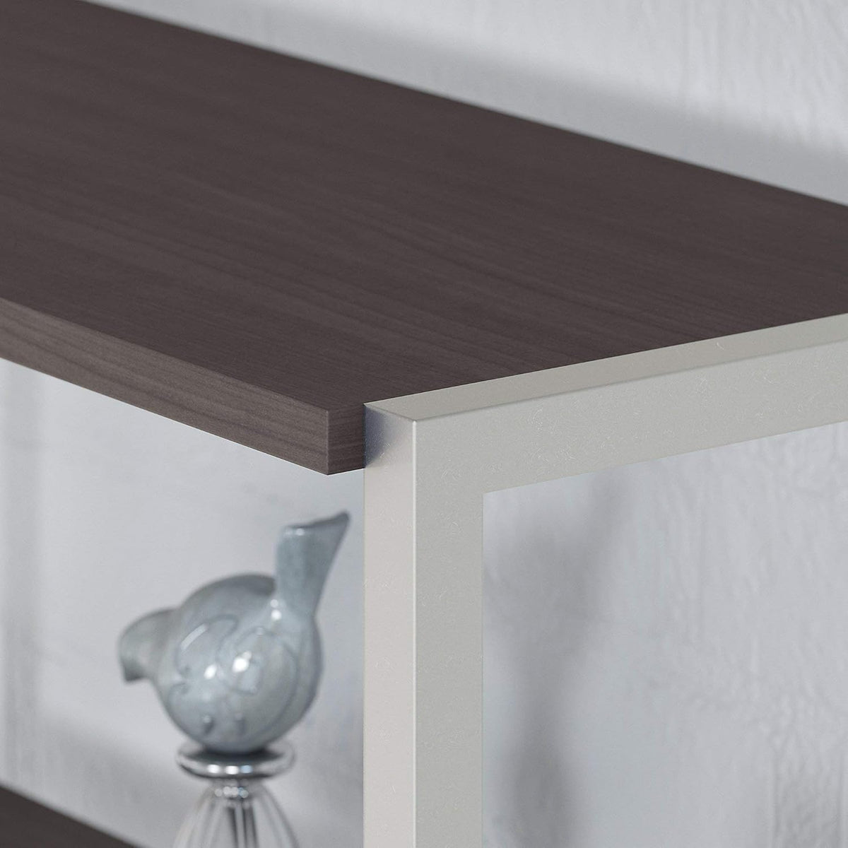 Storm Gray Bookcase with Hutch W4488