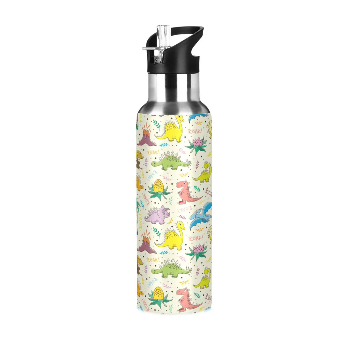 Stainless Steel Insulated Water Bottle with Straw Lid D79583