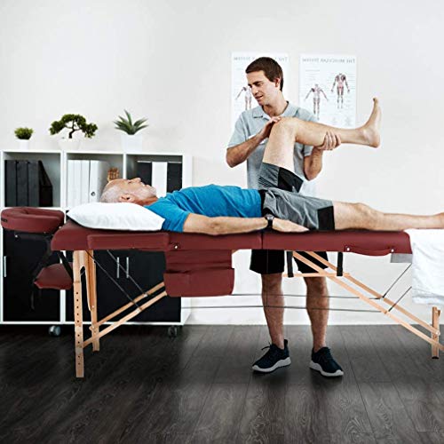 Portable Foldable Massage Table with Carry Case, Cream P3290