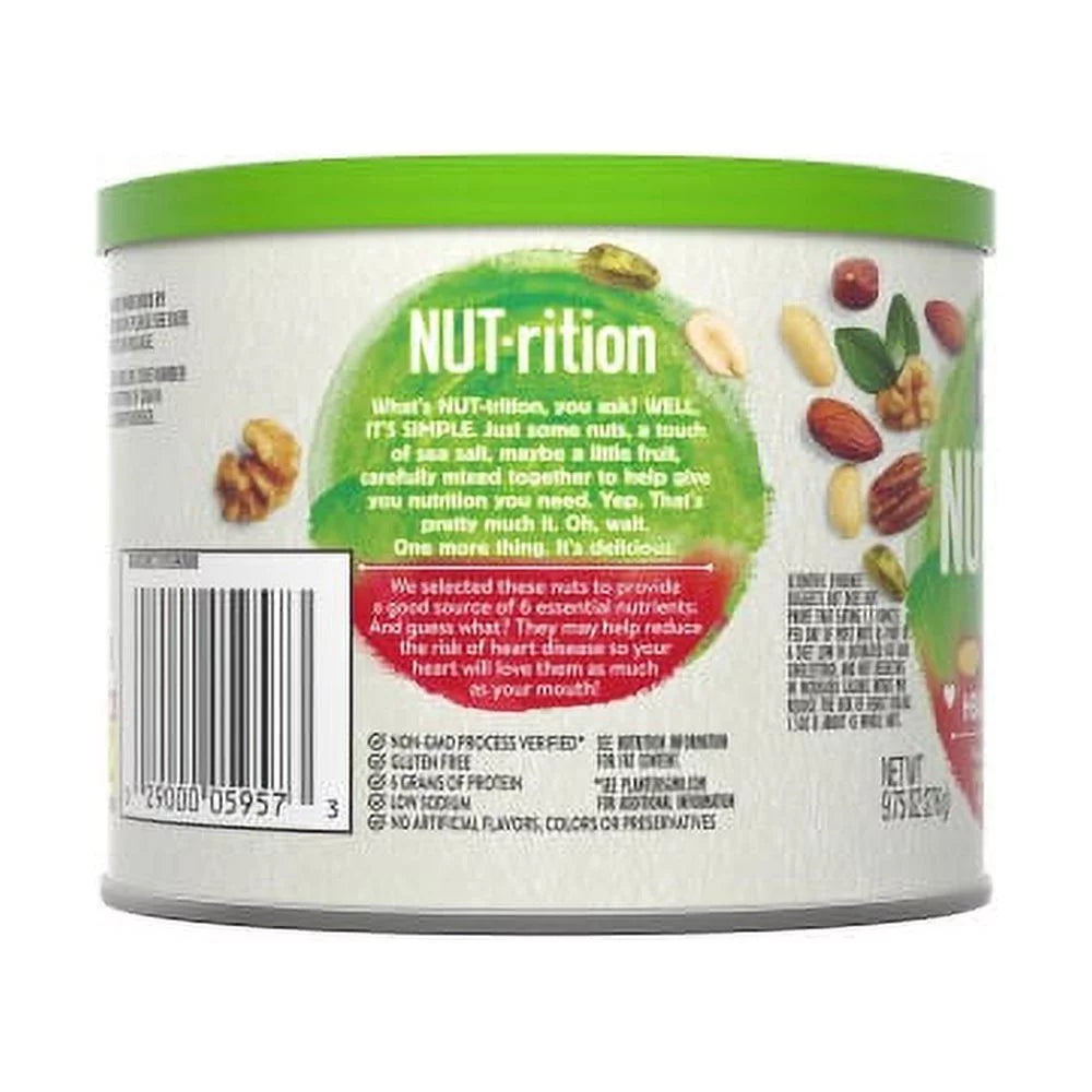 Heart Healthy Mix Almond Pecan Hazelnut Pistachio Peanut Walnut 9.75 oz X97160