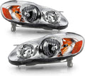 Toyota Corolla Replacement Headlights Amber Signal Lamp Driver + Passenger Side J43501