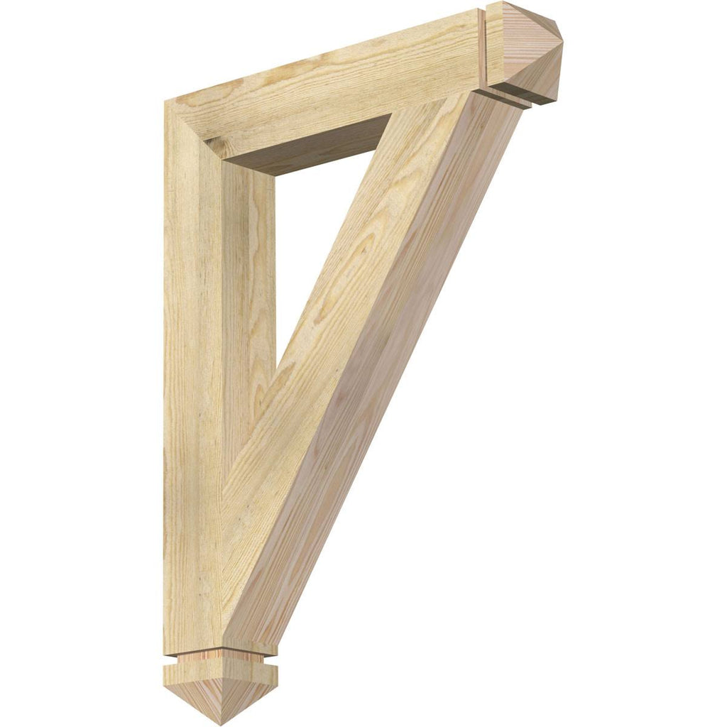 Traditional Arts & Crafts Rough Sawn Douglas Fir Bracket P5298