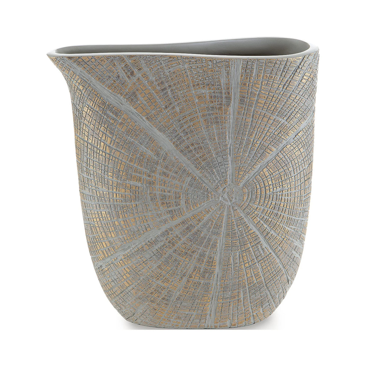 Contemporary Starburst Patterned Polyresin Vase W583