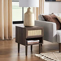 Charcoal Nightstand Set 2 with Drawers V663765