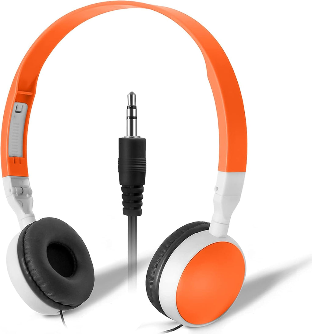 25 Pack Multi Color Foldable Headphones for School K523186