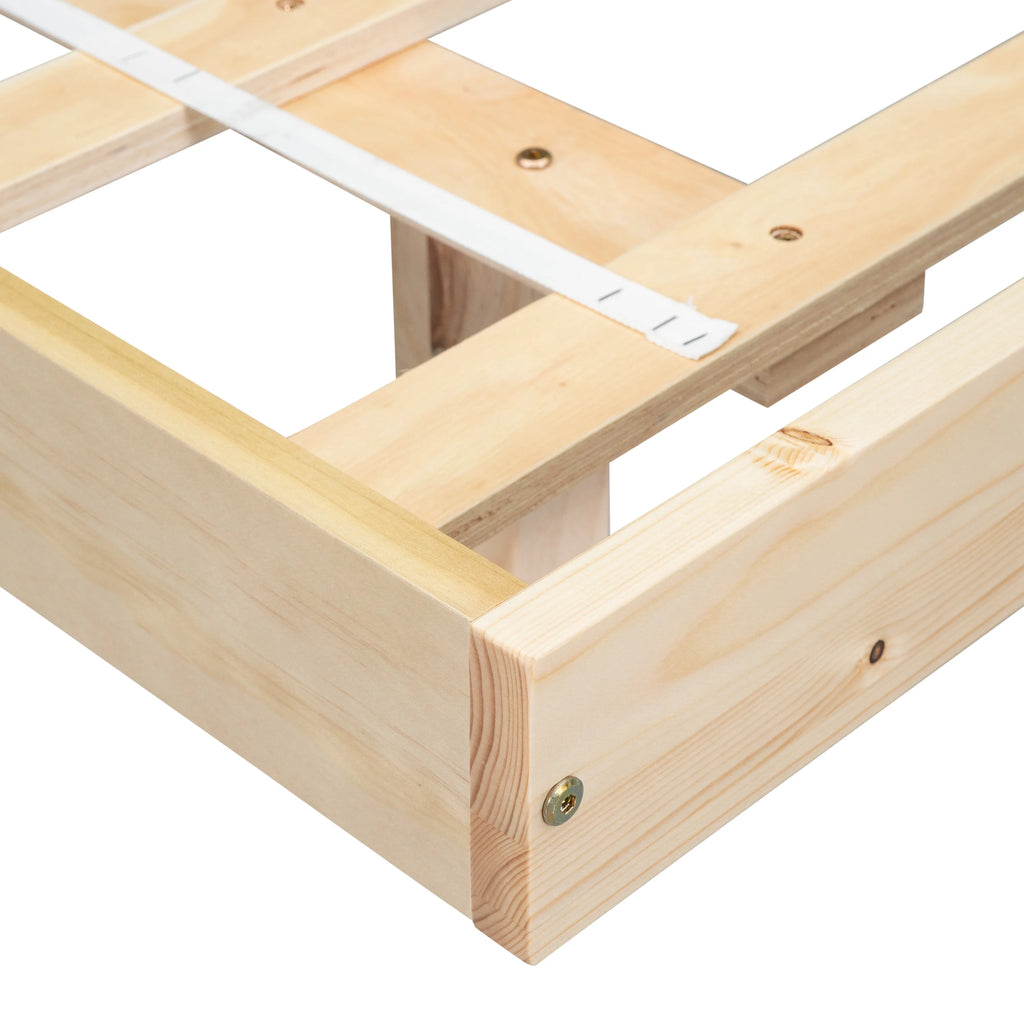 White Full Size Floating Bed Frame with LED Lights J375574