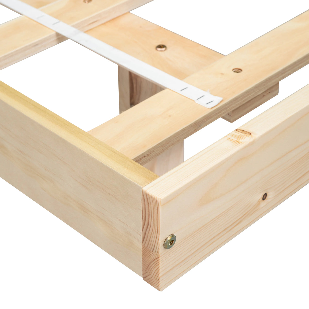 White Full Size Floating Bed Frame with LED Lights J375574
