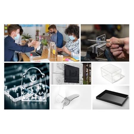 Clear Acrylic Plexiglass Sheet 24 in x 24 in 3 Pack Z83523