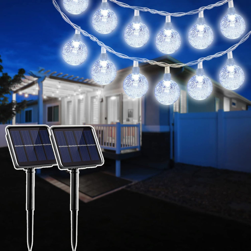 2 Pack 22Ft 40 Led Waterproof Outdoor Fairy Lights with 8 Modes R880