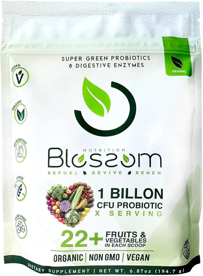 Probiotics Digestive Enzymes Prebiotics SuperGreens SuperReds Organic Gluten-Free Non-GMO G627