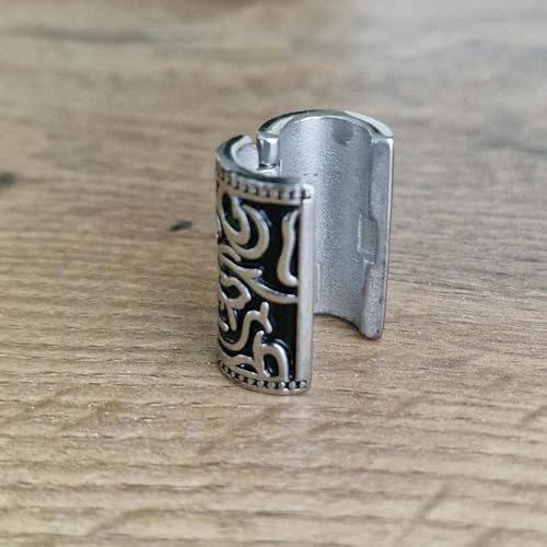 Viking Beard Bead 8x12x20mm Stainless Steel R440862