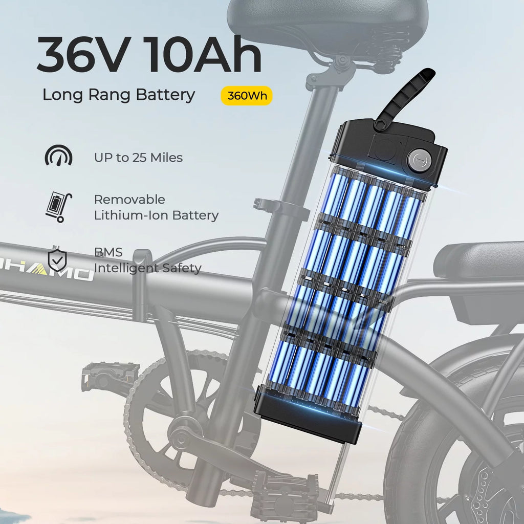 36V 10Ah Foldable Electric Bike 400W Motor X7434