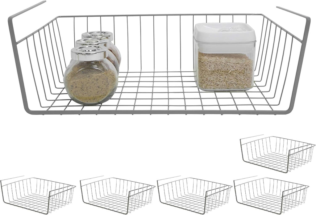 Bronze Steel Wire Undershelf Storage Basket Set of 6 U58552