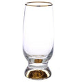 Set of 6 Gold Stem & Rim Goblets E6314