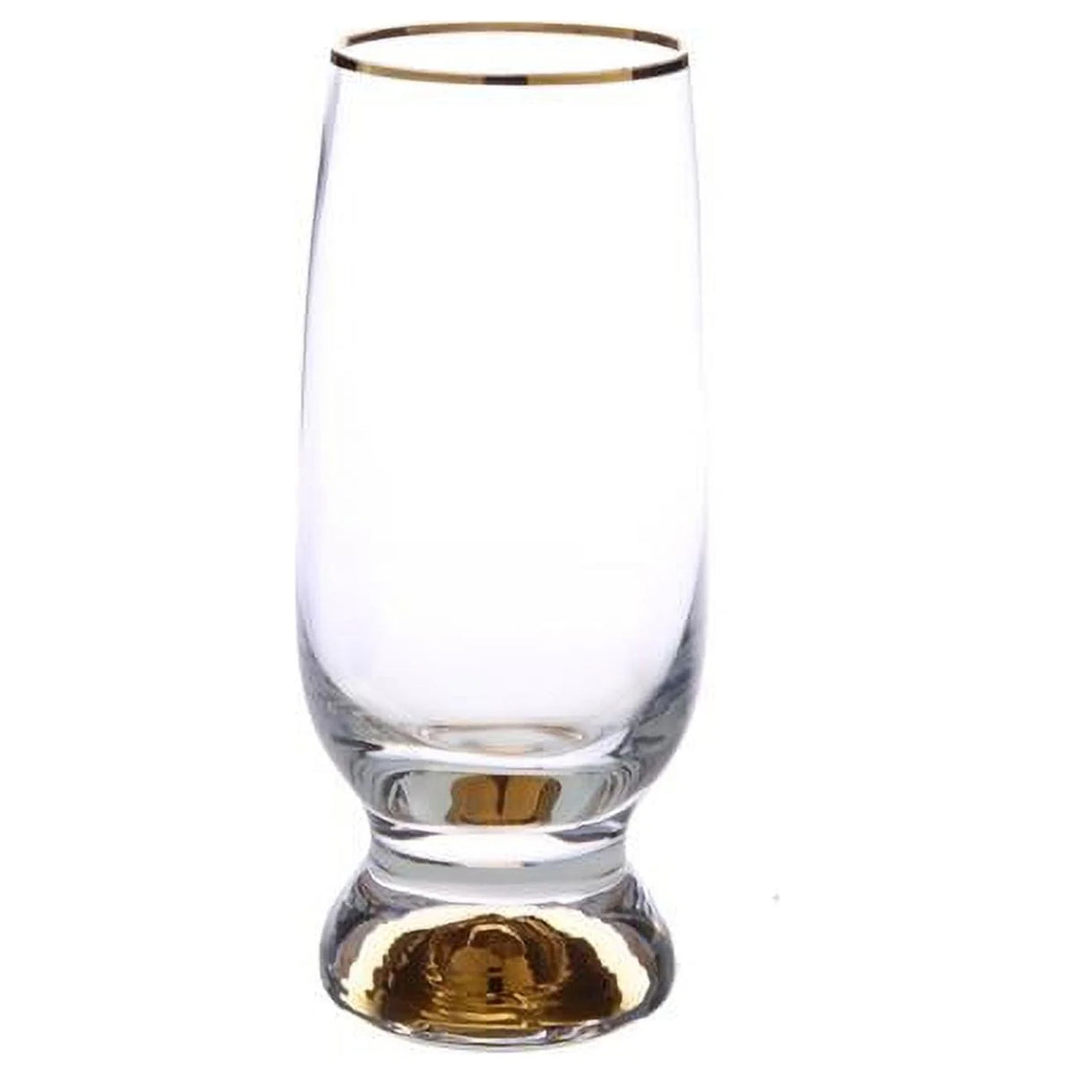 Set of 6 Gold Stem & Rim Goblets E6314