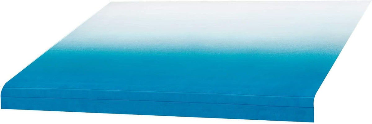 Blue Heat Sealed RV Awning Fabric Replacement 15 Foot Camper Awning L27022