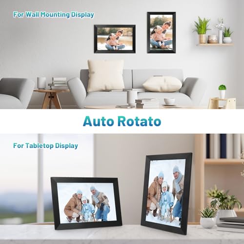 Black 10.1 Inch WiFi Digital Photo Frame with 32GB Storage T40299