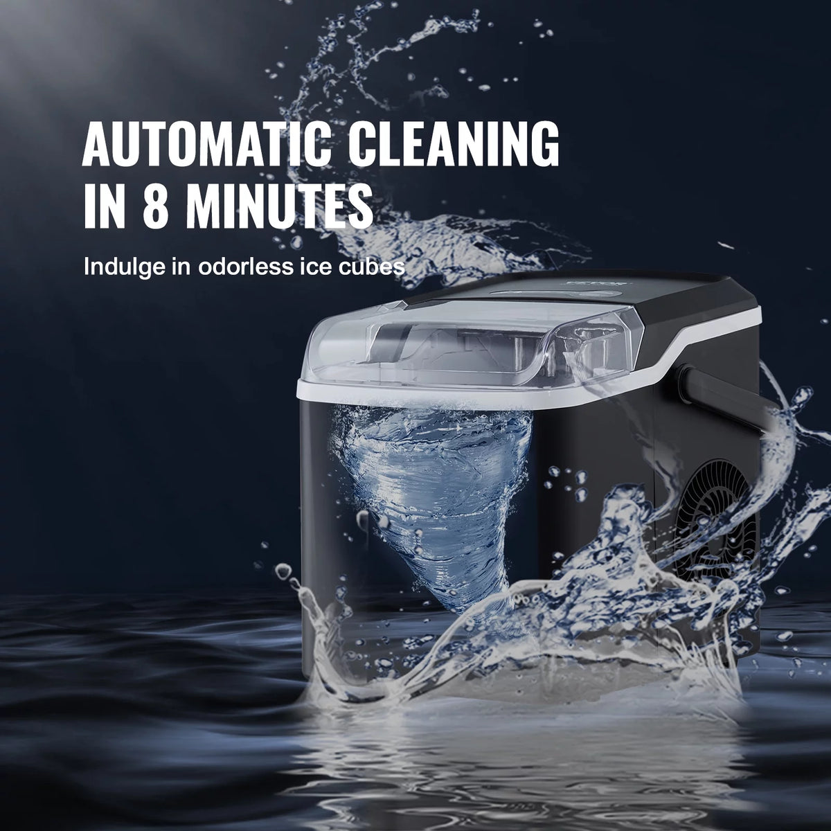 Portable Countertop Ice Maker with Scoop Basket F593487