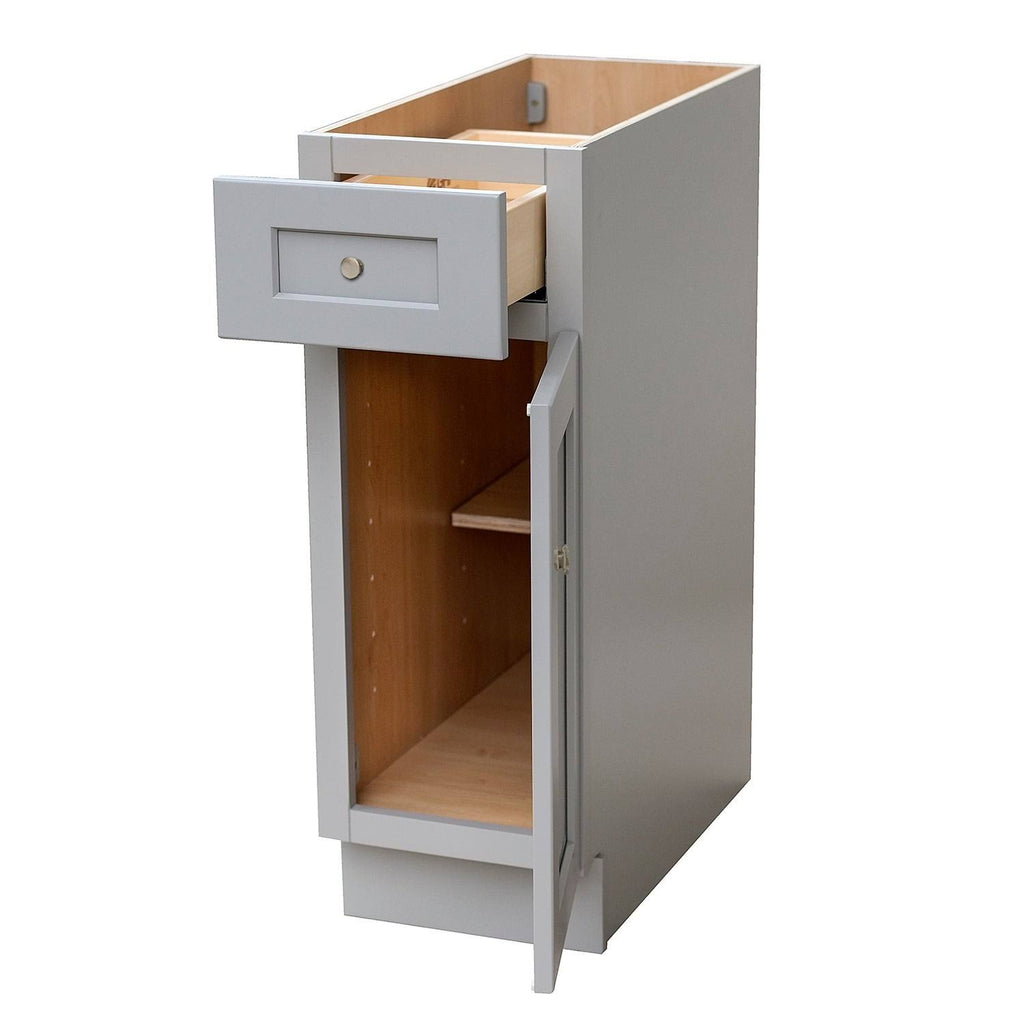 Gray Kitchen Base Cabinets 15x24x34.5 Inches A430