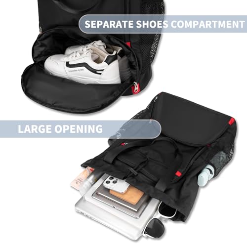 Drawstring Backpack with Shoes Compartment L4455