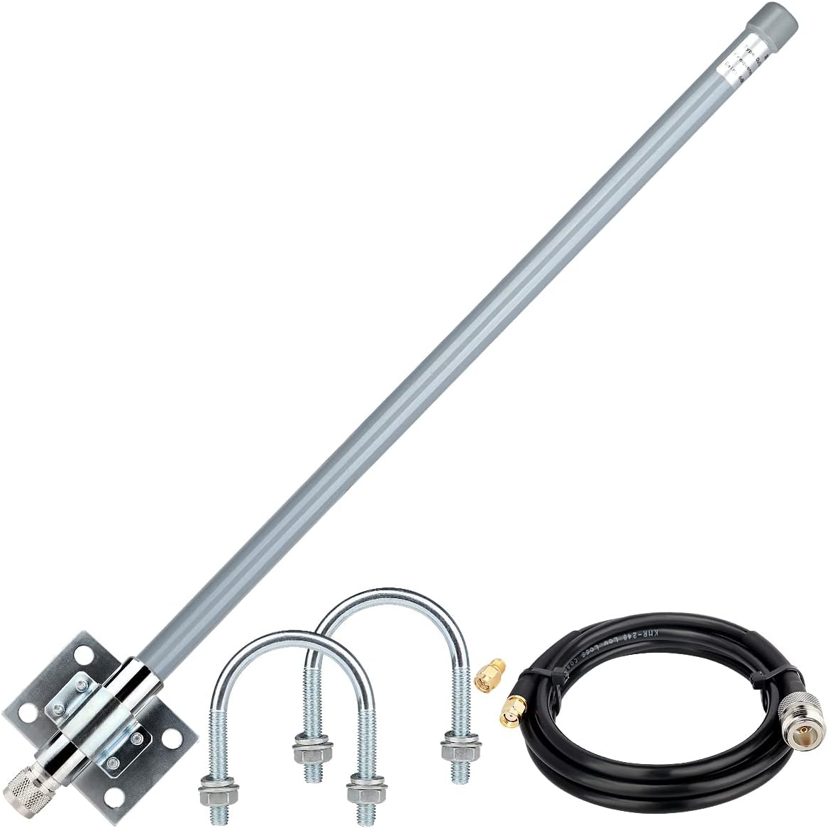 5 dBi LoRa Antenna 915Mhz Outdoor Omni-Directional Antenna with KMR240 Cable and Adapter B30369