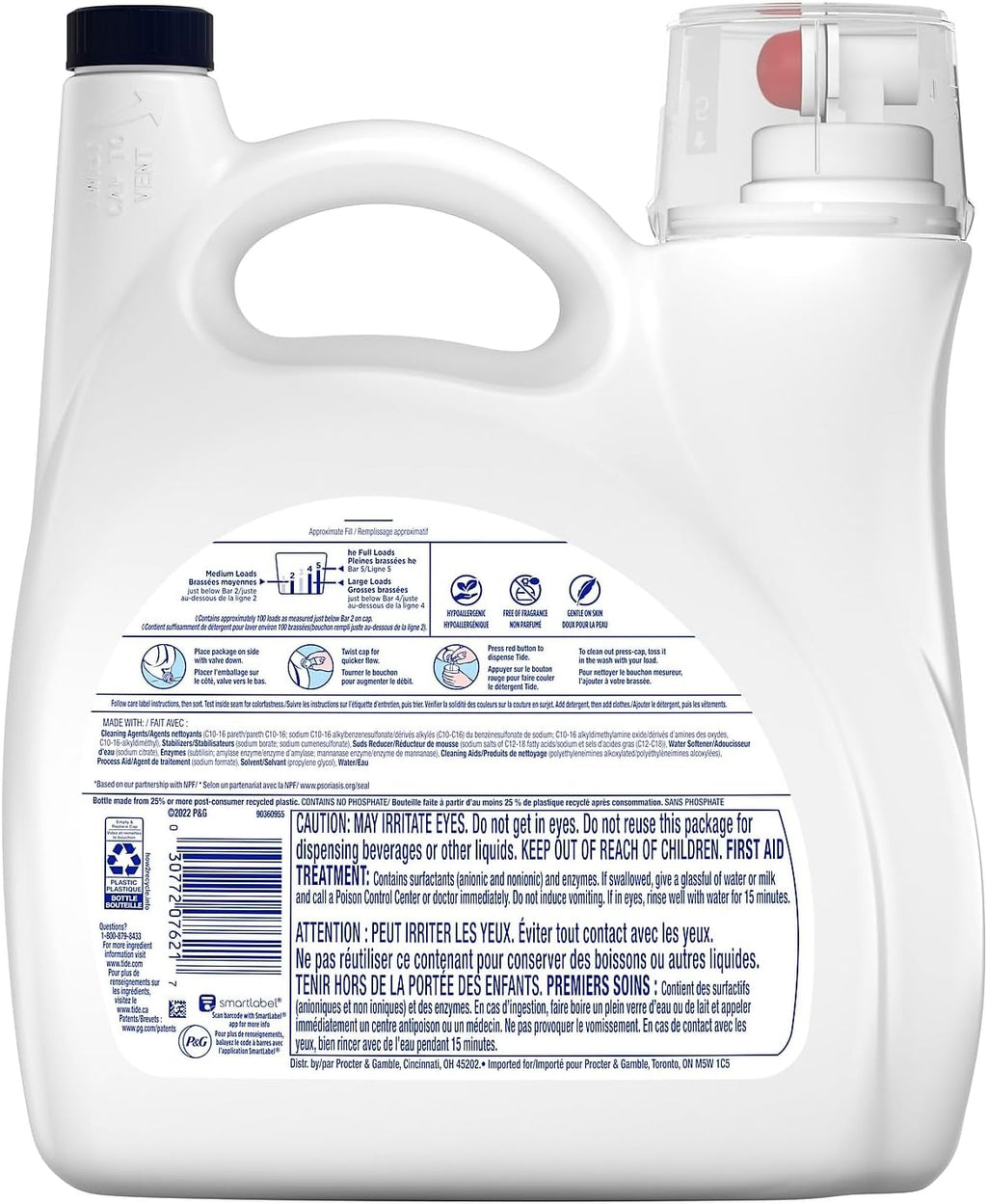 Liquid Laundry Detergent, 107 loads 154 fl oz W627967