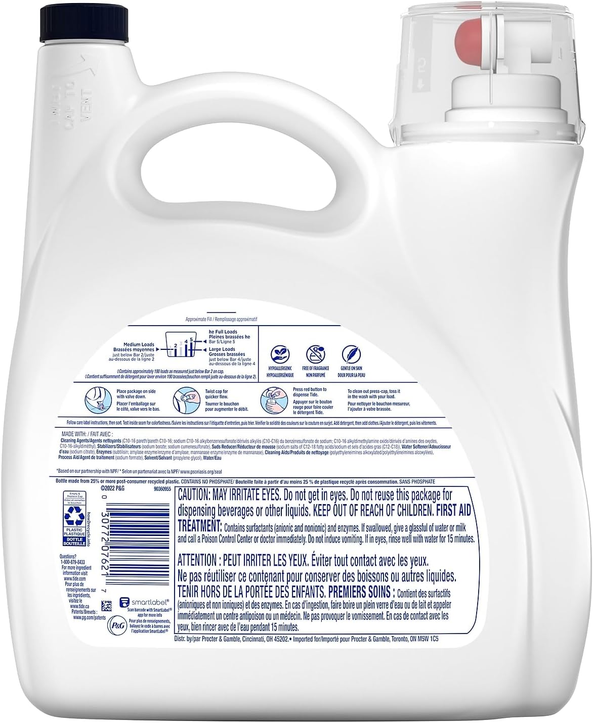 Liquid Laundry Detergent, 107 loads 154 fl oz W627967
