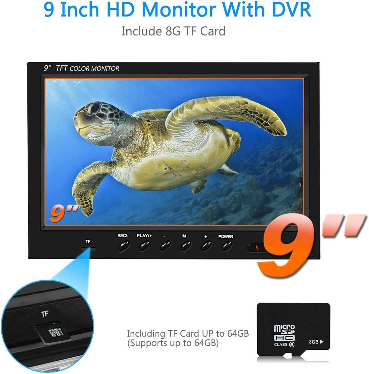 Waterproof 360° Rotating View Underwater Ice Fishing Camera with 9 inch LCD Monitor Q426315