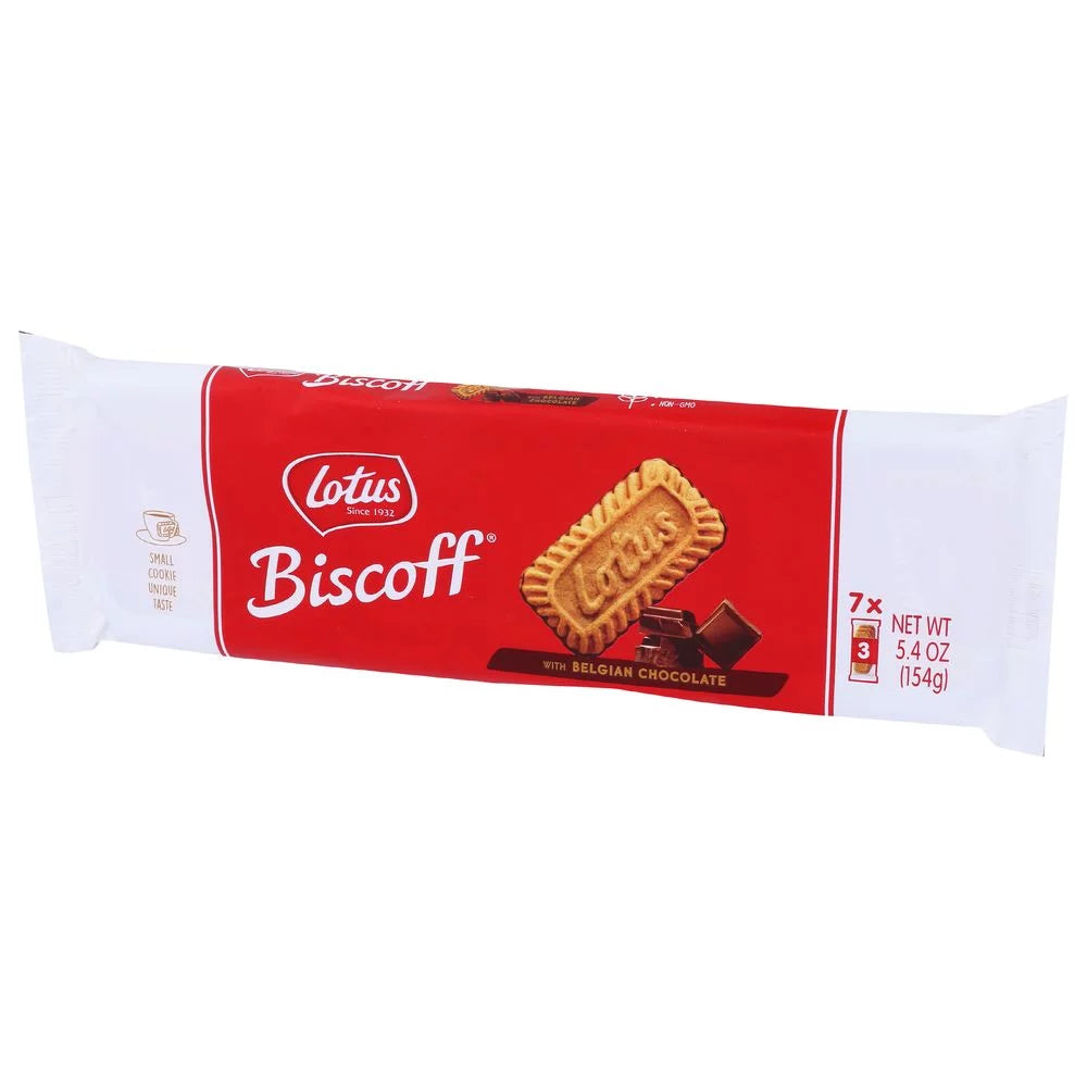 7 Fresh Packs Cookie Caramelized Biscuits with Belgian Chocolate B615962