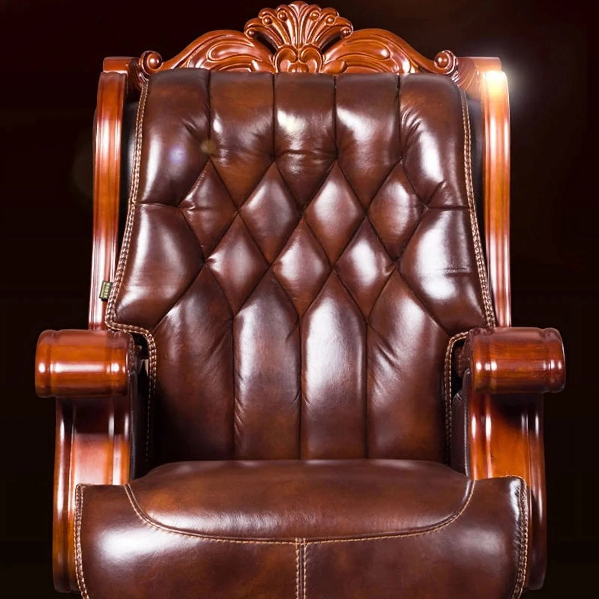 Foldable Swivel Leather Lounge Recliner X4176