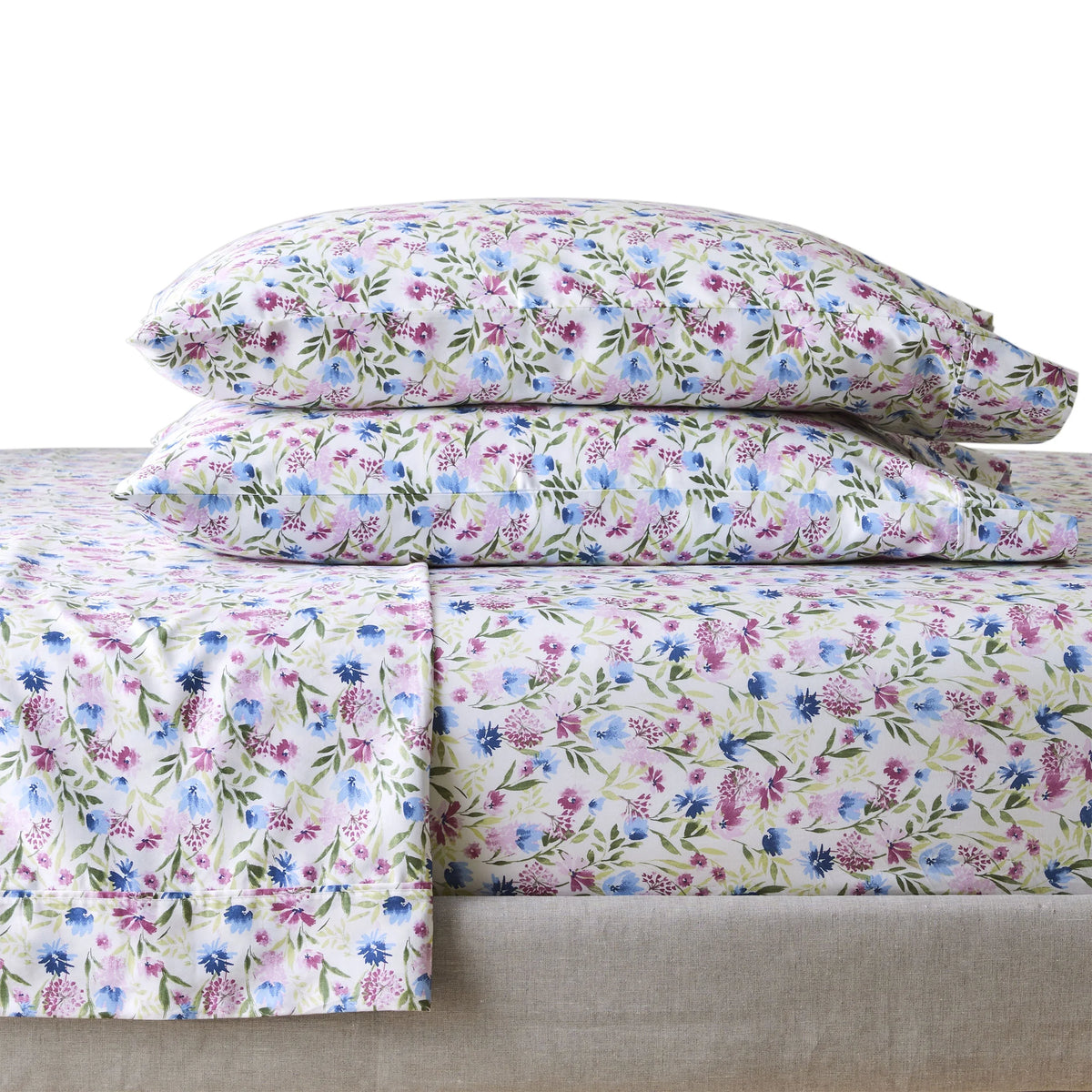 100% Cotton Sateen 300 Thread Count Queen Sheet Set W558