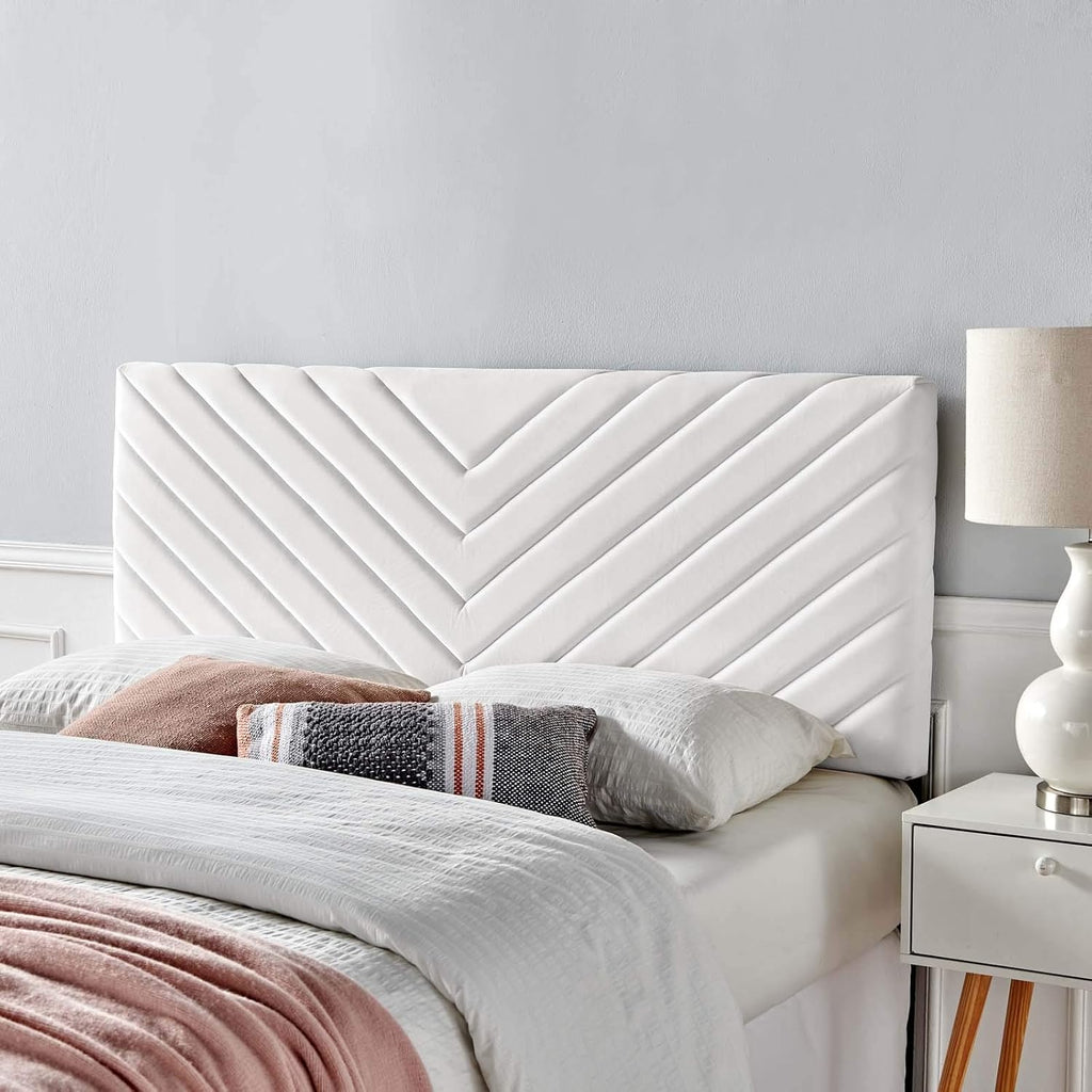 Teal Performance Velvet California King Headboard Q57723