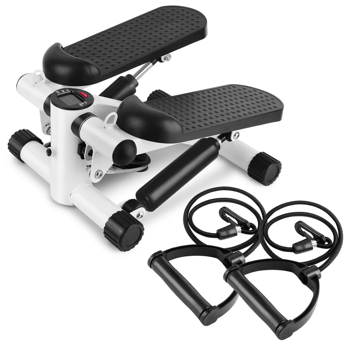 Mini Steppers with Resistance Bands and LCD Monitor D282