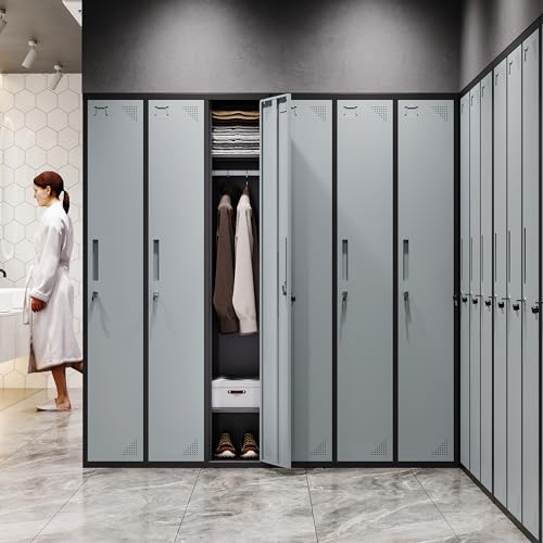 71" Steel Lockable Storage Cabinet with 4 Door W20034