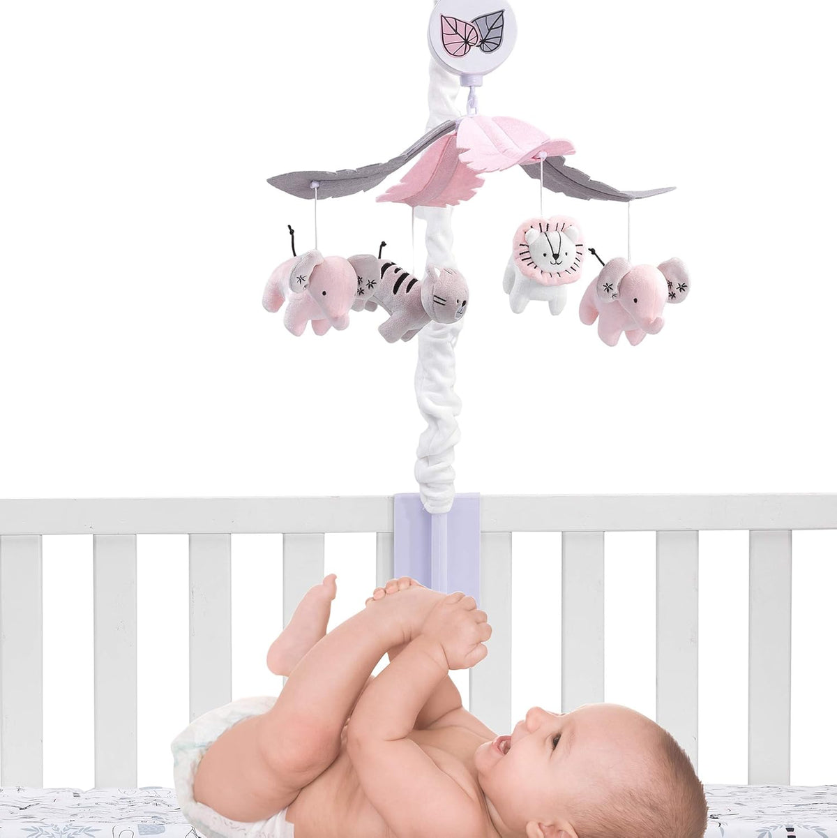 Musical Baby Crib Mobile Safari Animals Soother Toy L1001
